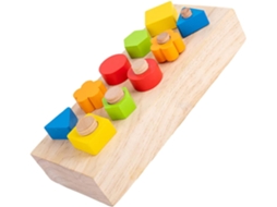 Brinquedo Educativo De Madeira Para Encaixar Formas, Ideal Para Crianças Pequenas.
