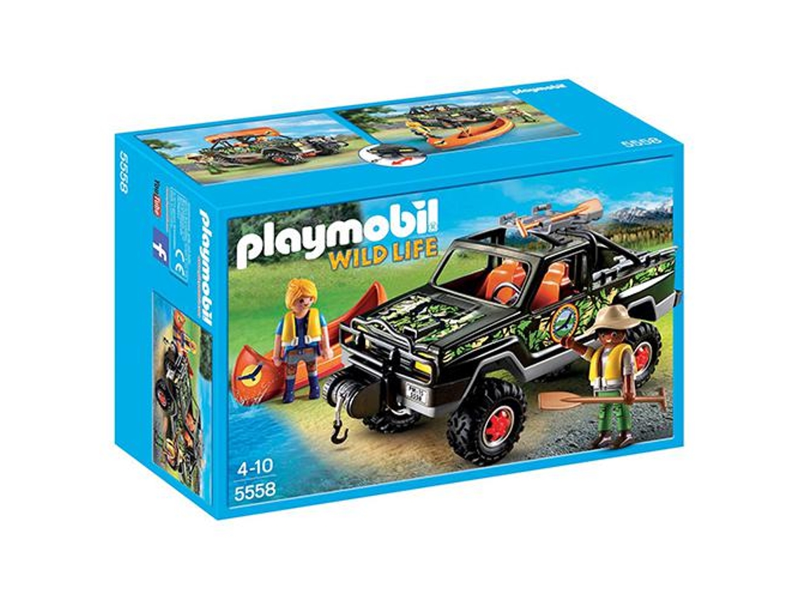 PLAYMOBIL Wild Life: Pick-Up de Aventureiros - 5558 (Idade mínima: 4)