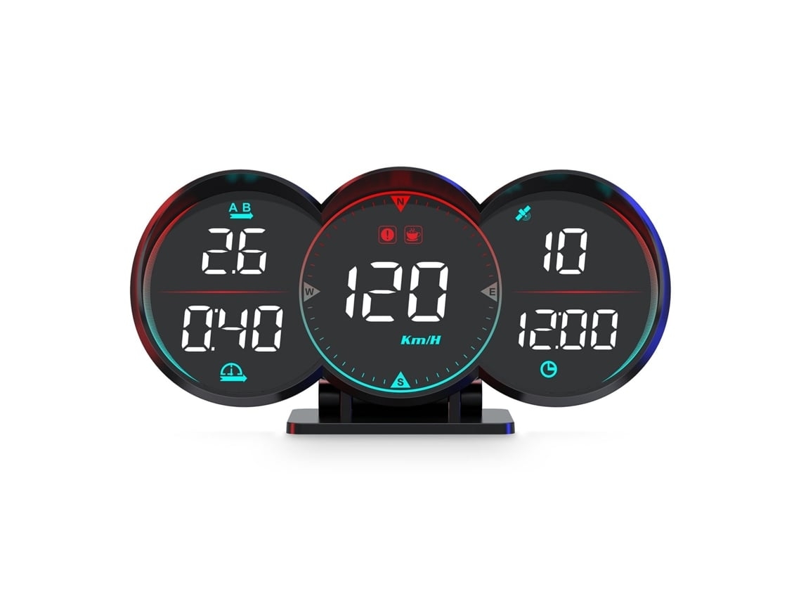 Universal 5 Polegadas Head Up Display Velocímetro Gps Digital Com Velocidade Bússola Direção Fadiga Lembrete*