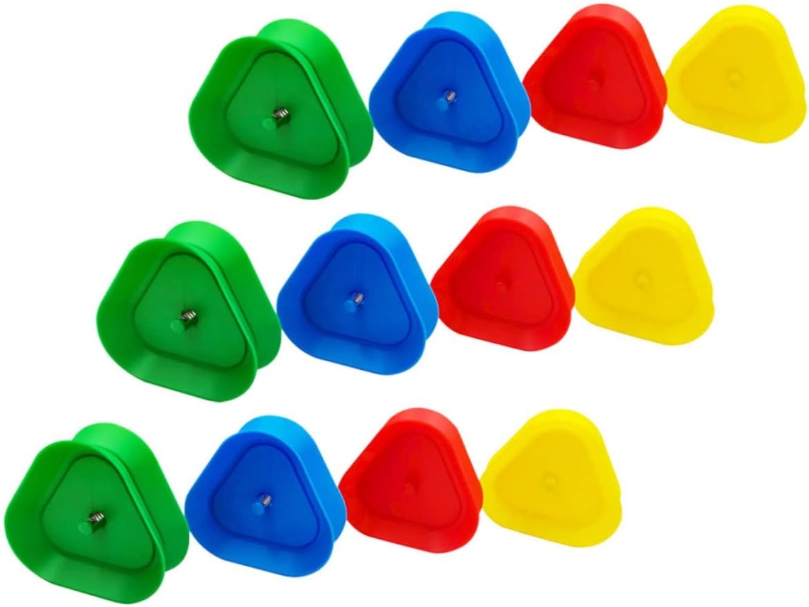 Porta-cartas Triangulares, 12 Peças, Plástico