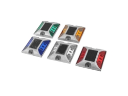 Bola Reflectora Solar Led De Alumínio Impermeável Para Estradas Verde