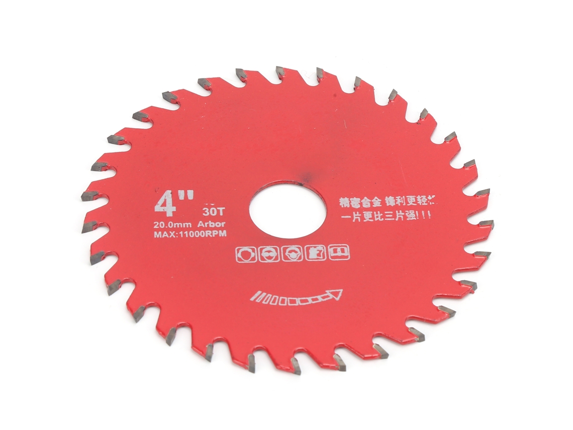 Hoja De Sierra Circular De Carburo Para Carpintería Lámina De Corte De Acero Aleado Hardware 4x30t