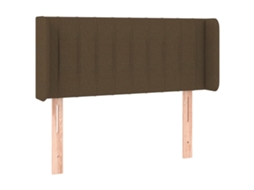 Headboard, Headboards Vidaxl Marrom Tecido (103 X 16 X 78/88 Cm)