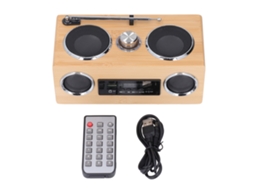 Altifalante Bluetooth LAXISCREED com Rádio Am/fm Bambu