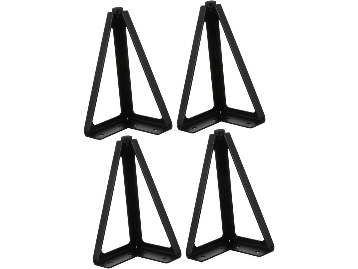 Doitool Conjunto De 4-suportes Ferro Para Pés Cama, Resistentes E Duráveis, Para Móveis, Sofás, Armários E Mesas, Na Cor