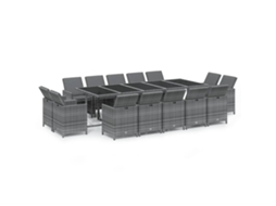 Garden Dining Set, Garden Dining Sets Vidaxl Cinzeto Rattan / Vime (n/a)
