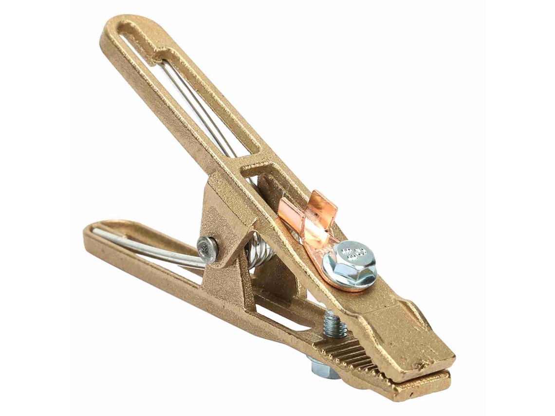 Pinza De Tierra De Soldadura En Forma A De Latón 260a Para Máquina De Soldadura