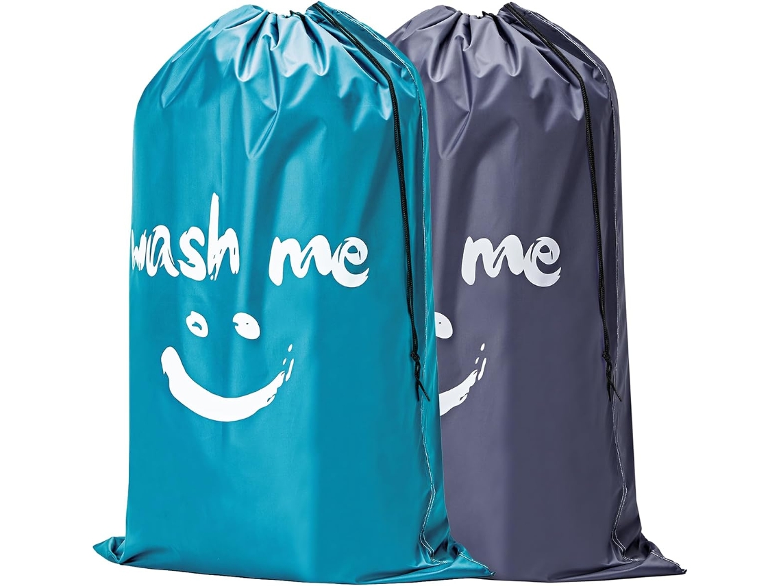 Conjunto de 2 sacos de lavanderia tamanho XL para viagem BRILVIBERA