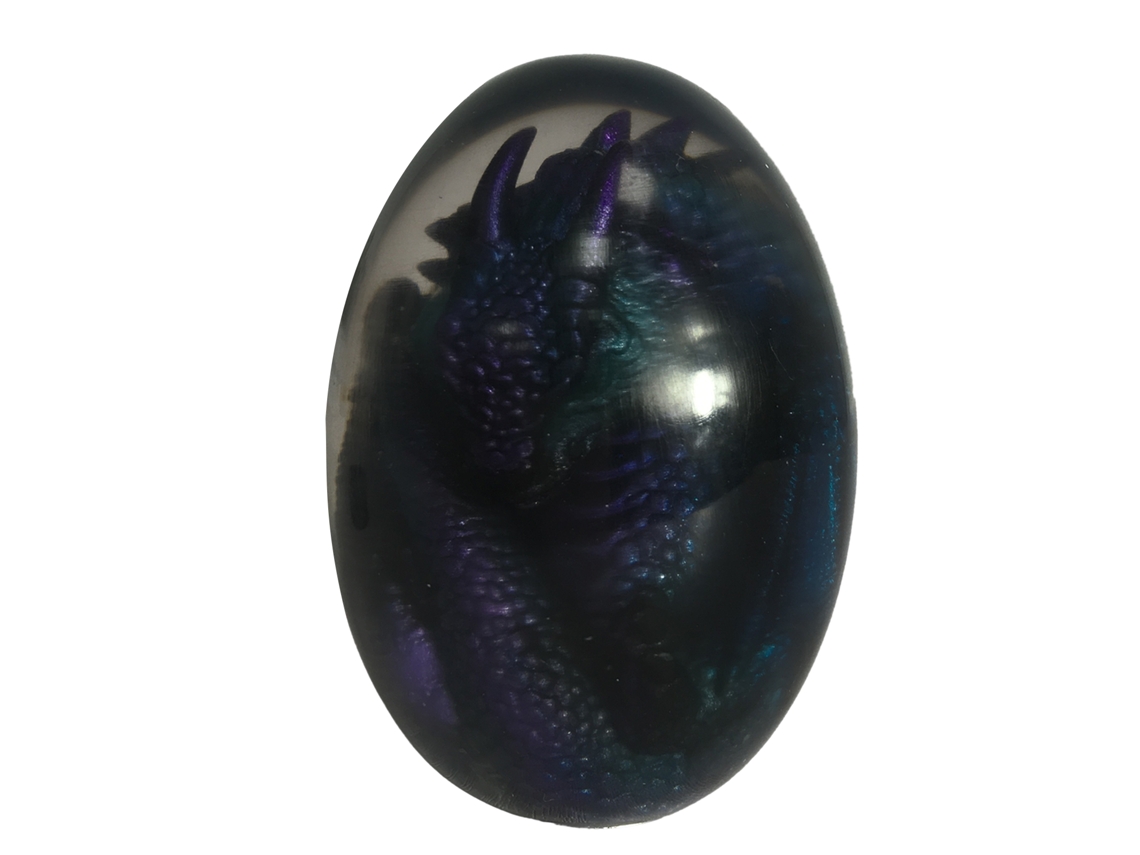 Laxiscreed Ovo De Dragão Roxo Com Base Lava E Decoração Luminescente De Dinossauro