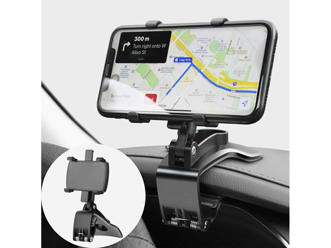 Suporte Para Celular Veicular Com Rotação De 360 ​​graus, Suporte Para Celular No Painel Do Carro Para Gps E Smartphones De 4 A 7 Polegadas, Preto.