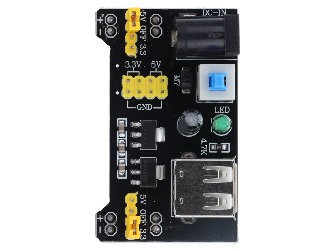 Módulo Fonte Alimentação Protoboard Regulador 3.3v/5v