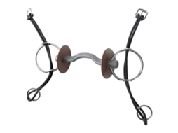 Hard Bit Gag Konnex Snaffle Prateado 140 Mmberis