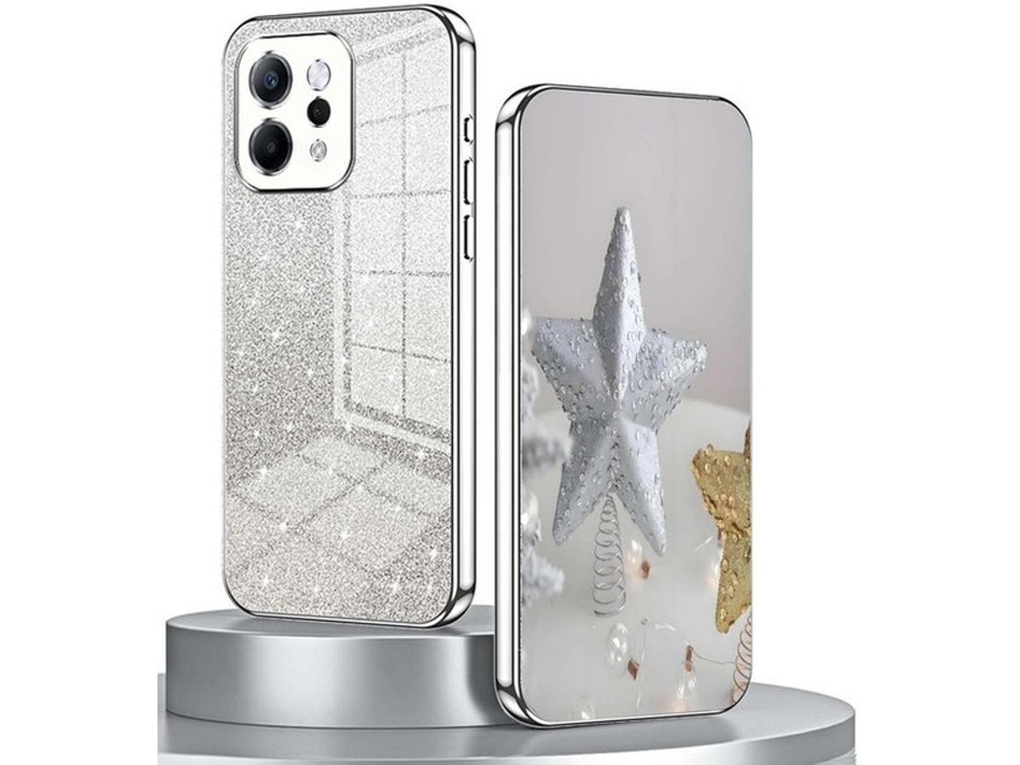 Capa De Proteção Solidchoice - Capa De Proteção Ultradun - Resistente A Choques - Silicona - Tpu - Galvanização Elegante - Cor Prateada - Capa De Tele