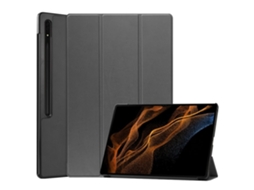 Capa Para Tablet Lurelia, Compatível Com Samsung Galaxy Tab S9ultra X910/x916b/x918u De, Cinza, Pc, Dobrável Com Suporte, Proteção Antiquedas
