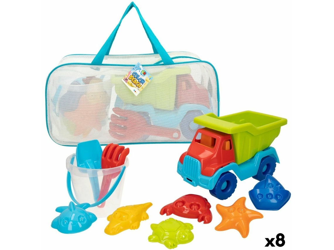 Conjunto De Brinquedos De Praia Colorbaby Em Polipropileno (8 Unidades)