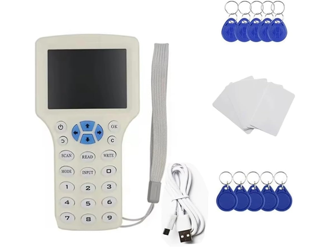 Leitor/decodificador De Cartões Id/ic Uid 13,56mhz 125khz 250khz 375khz 500khz Hid 08cd Para Cartões Gokoco