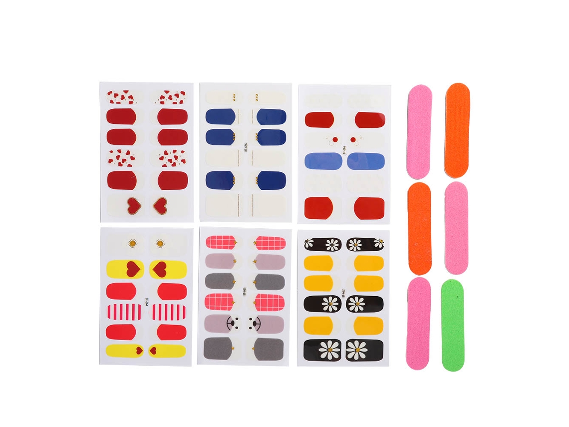 Calcomanías De Uñas Exquisitas Impermeables Con Diseños Bonitos, Adhesivos Fashion Para Manicura Diy Bt661-bt666