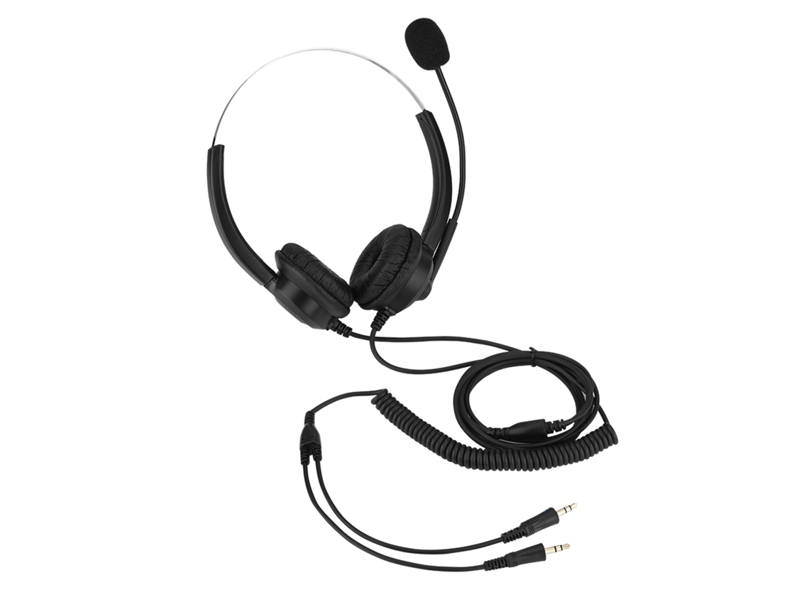 Fone De Ouvido Call Center Com Som Lossless E Óculos Rotativo 330°