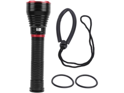 Lanterna Mergulho Led Profissional Subaquatica Emergencia/mergulho/exploracao/acampamento Preto Yizhood