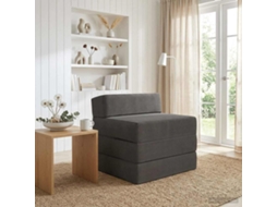 Vidaxl Sofá Cama Dobrável Cinzento-escuro 200 X 70 X 15 Cm
