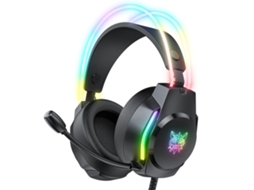 Fone De Ouvido Para Jogos Com Iluminação Rgb, Microfone Hd Flexível E Controle De Volume.
