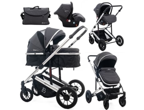 Carrinho de Bebé Trío 3 em 1 0-22 kg BEBELISSIMO Victoire Gray
