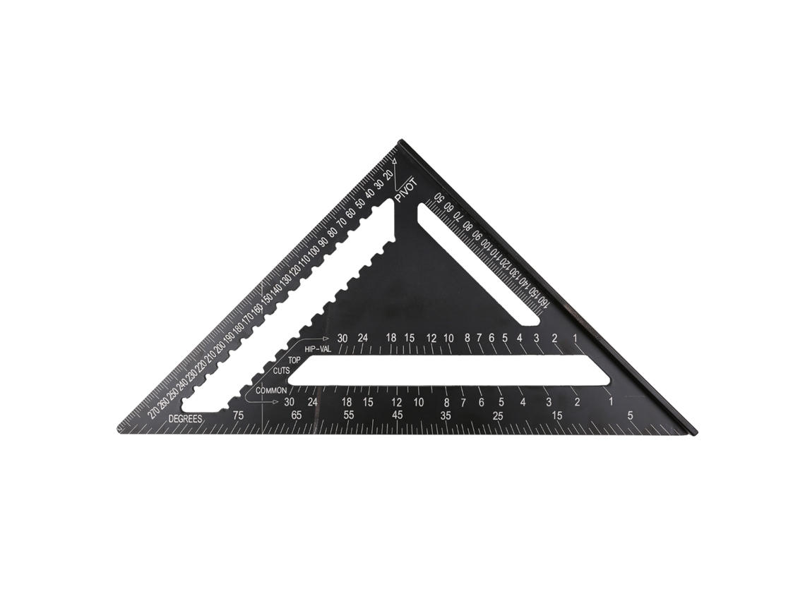 Laxiscreed Esquadro De Alumínio 12" Com Dupla Escala Para Precisão Profissional