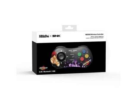 Jogo Retrogaming-Iori Yagami Edition: 8Bitdo SNK Neo Geo Style Azultooth Controller - Compatível com Windows PC, Android e Neo Geo Mini