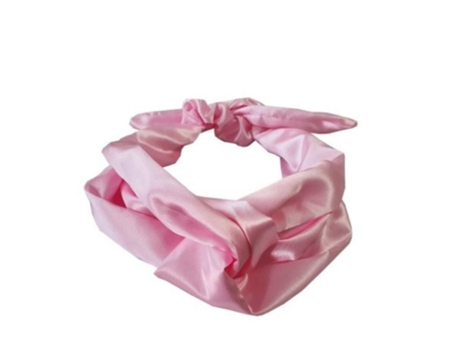 Turbante De Satén Rosa Bebé Soulta