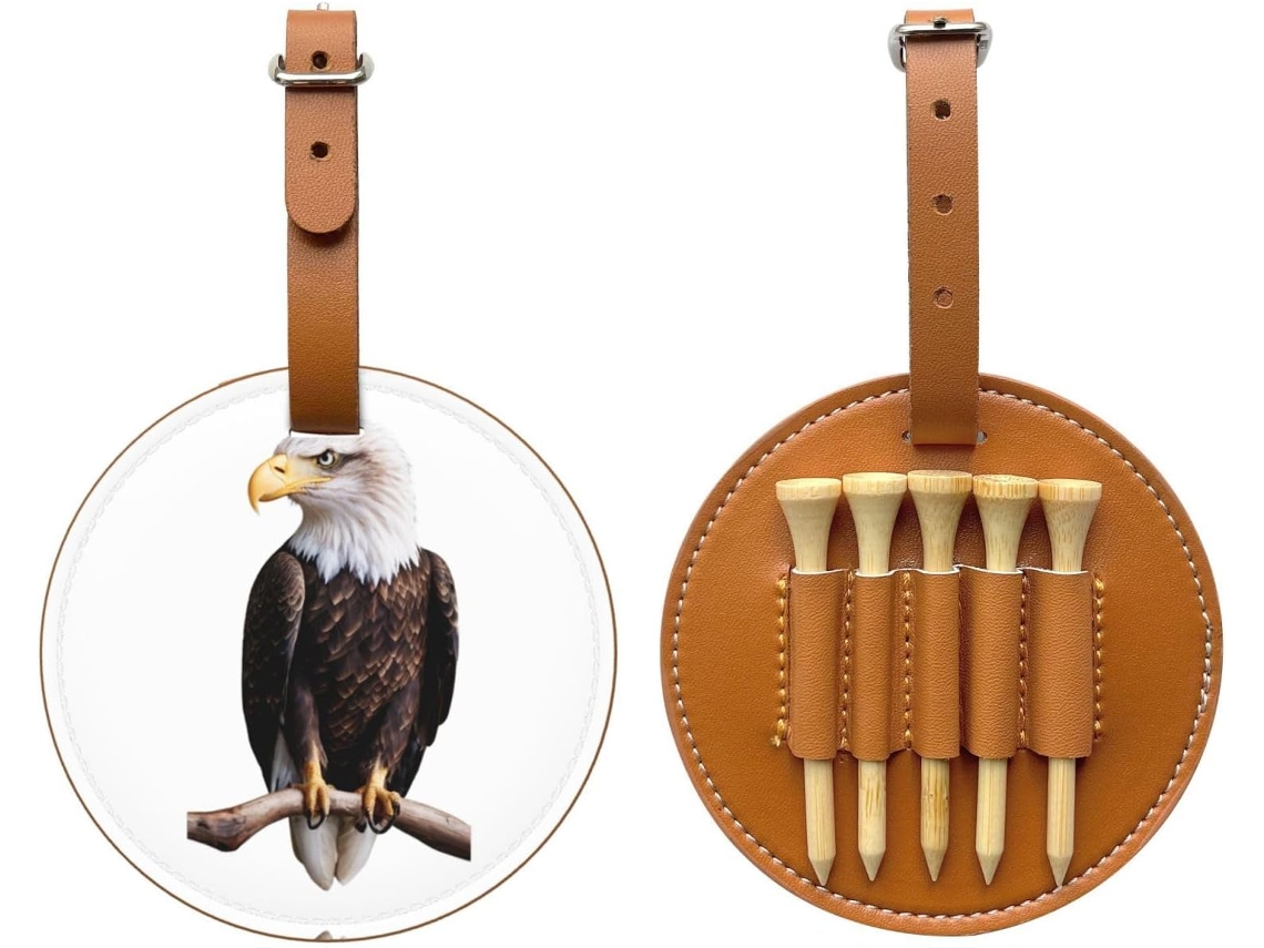 Bolsa para Guardar Tees de Golfe Sea Eagle, Preta Fácil de Transportar e Mais Eficiente para Jogar Golfe.