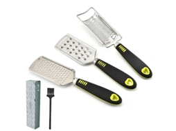 Conjunto De 3 Raladores Queijo Manuais Em Aço Inoxidável, Ralador Queijo, Utensílios Cozinha, Batata. Aquaforge