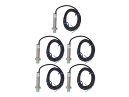 Sensor indutivo de proximidade M12x1 PNP NC, IP65, 6-36VDC, 5 peças S/MARCA