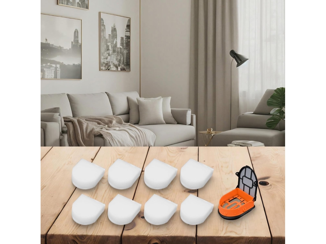 Kit De Filtros Espuma Reposição Para Aspirador Pó Shark Aw201 - 9 Abs