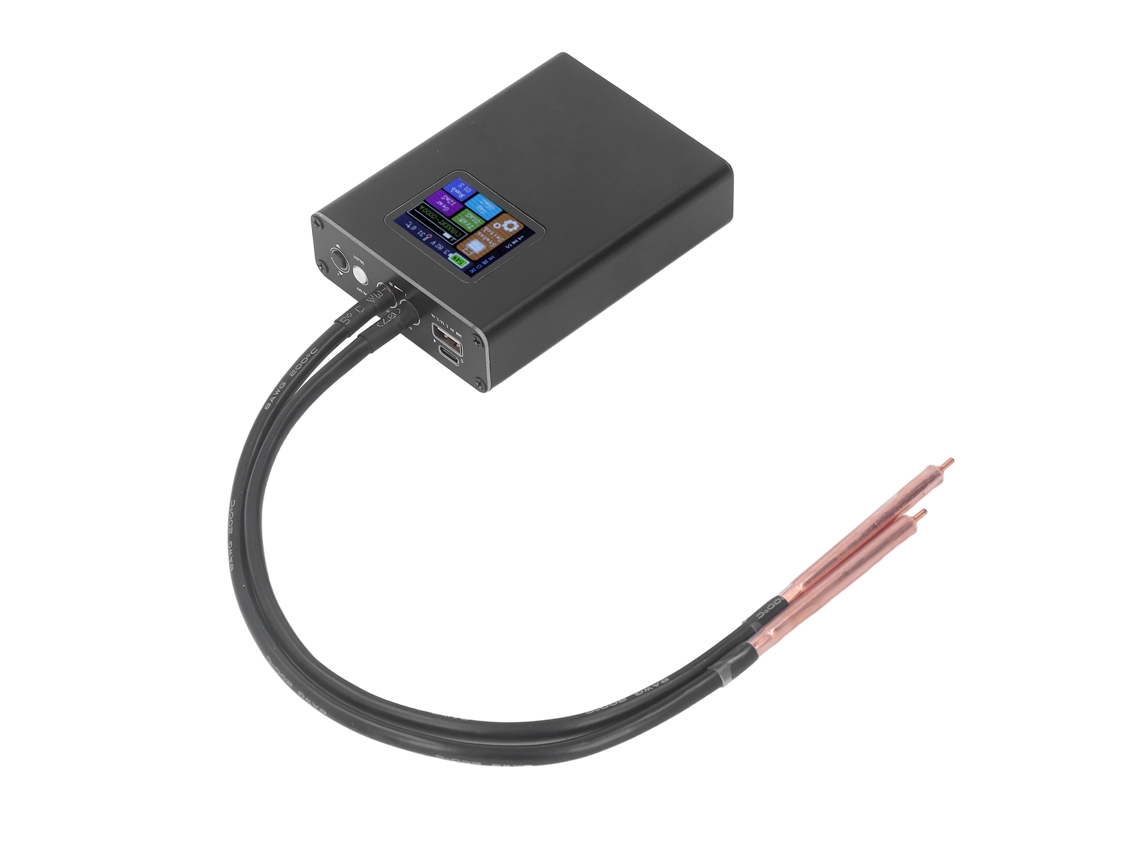 Soldador De Pontos Portátil Mini Bateria Com 30 Marchas Ajustáveis E Tela Lcd De 1,8 Polegadas