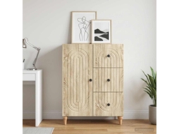 Vidaxl Buffet Carvalho Sonoma 66 X 34,5 X 90 Cm Derivados De Madeira