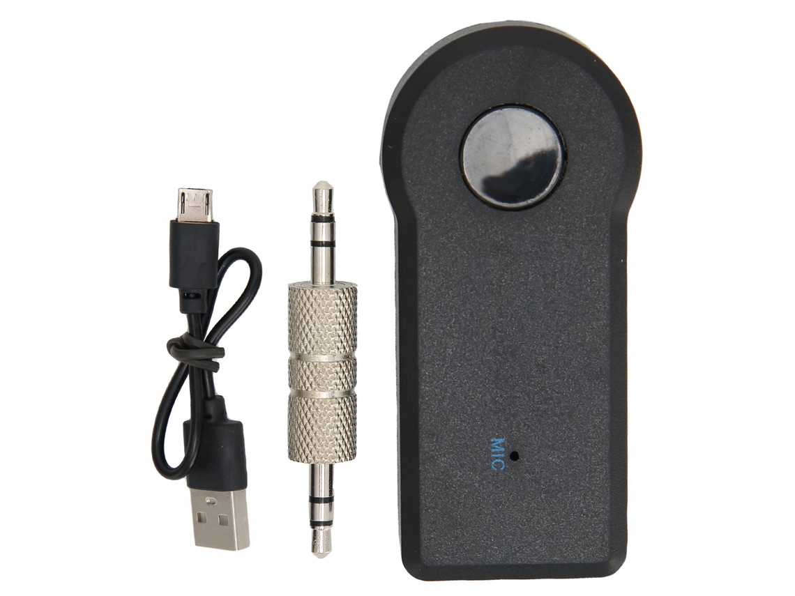 Receptor Bluetooth Mali Portátil para Carro, Áudio Sem Fio, 3.5mm Aux