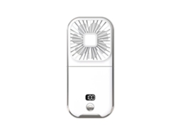 Laxiscreed Ventilador De Pescoço Recarregável Usb Com Display Digital Para Refrescar-se Em Dias Quentes