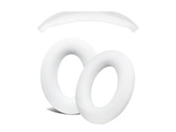 Set 3 Capas Zruxe Para Bose Qc45, Qc35, Qc25, Qc15, Qc2, Ae2 Silicone Almofadas E Banda Superior Branco (desporto E Fitness)