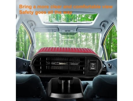 Fafeicy janela desembaçador carro 12v portátil aquecedor de janela elétrica aquecimento secador pára-brisa ventilador descongelador FAFEICY