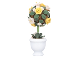 Mali mini Flor Hortênsia de Argila 1:12 Acessório Jardim Casa de Bonecas Decoração