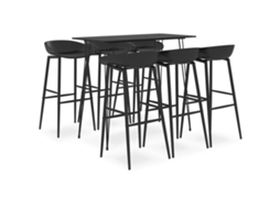 Bar Set, Bar Sets Vidaxl Preto Mdf