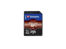 Cartão de Memória MicroSD VERBATIM 256 GB Class10 + Adaptador