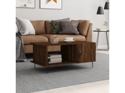 Vidaxl Mesa Centro 90x50x40 Cm Derivados De Madeira Carvalho Castanho