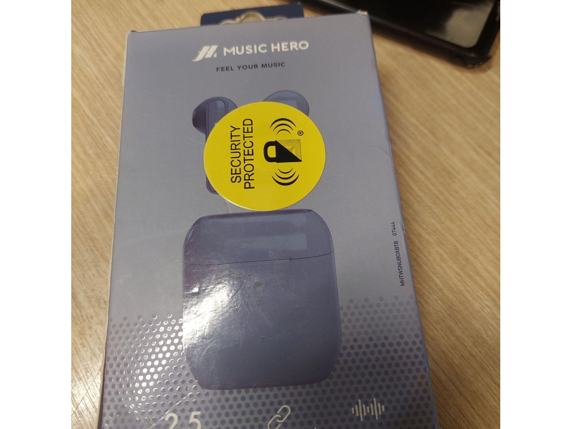 Auriculares Bluetooth True Wireless SBS Nubox (Outlet Caixa Aberta - In Ear - Microfone - Azul)
