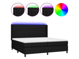 Box Spring Bed, Box Spring Beds Vidaxl Preto Tecido (200 X 200 Cm)