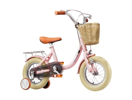 Bicicleta para Crianças BEUNIK Vintage Idade Recomendada: 2 a 7 Anos Rodas de 12 Rosa