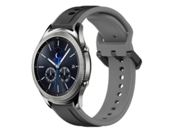 Pulseira De Silicone Bicolor Com Formato Convexo De 22 Mm Para Samsung Gear S3 Classic