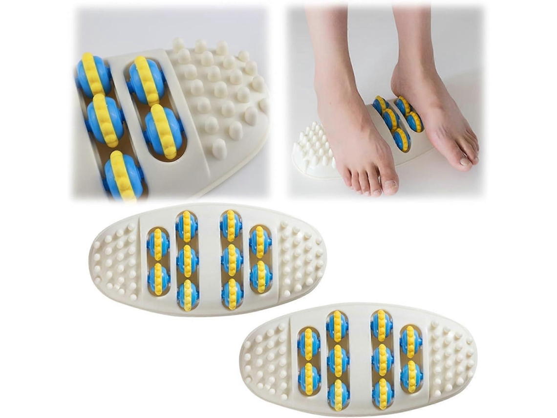 Massageador De Pés Com Rolos, Duplo Rolos Para Alívio Da Fasci