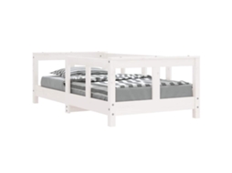 Estrutura de Cama Infantil Pinho Maciço Branco MAISON EXCLUSIVE (70x140 cm)