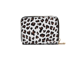Porta cartões acordeão padrão leopardo, grande capacidade